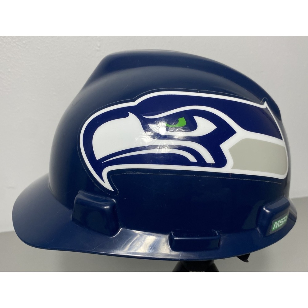 Seattle Seahawks MSA Safety NFL Team Hard Hat Size Medium Adjustable